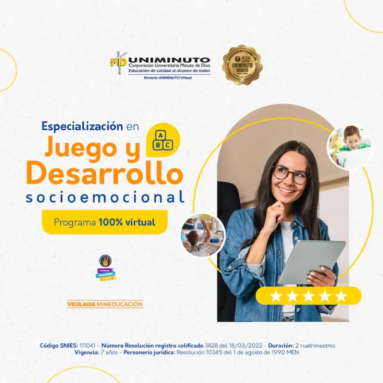 Especialización en Juego y Desarrollo Socioemocional
