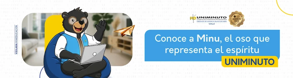 Minu: el oso que representa el espíritu UNIMINUTO