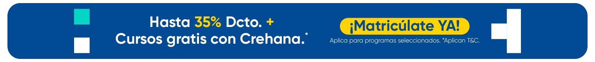 Cenefa Cursos Crehana y UNIMINUTO Virtual